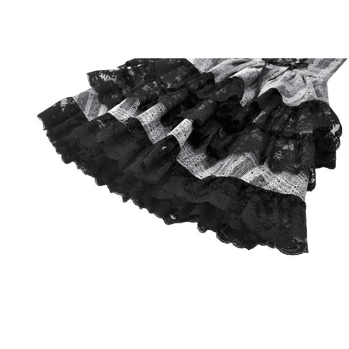 Dark in Love Hexa Layered Tartan Skirt