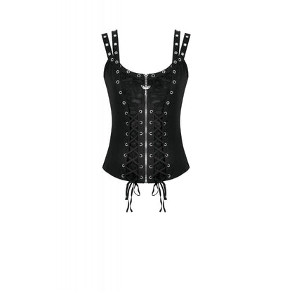Dark in Love Punk Lace-Up Corset Style Top