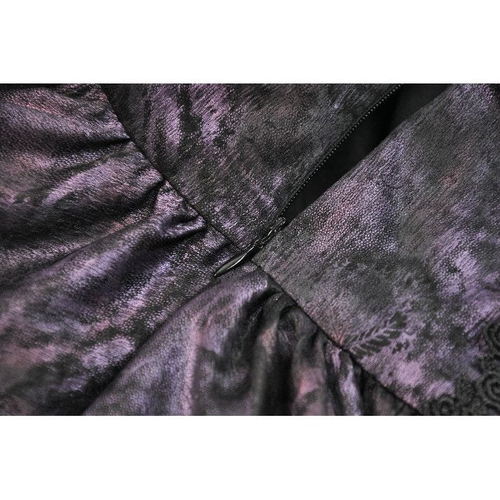 Dark in Love Butterfly-Wing Gradient Dovetail Skirt