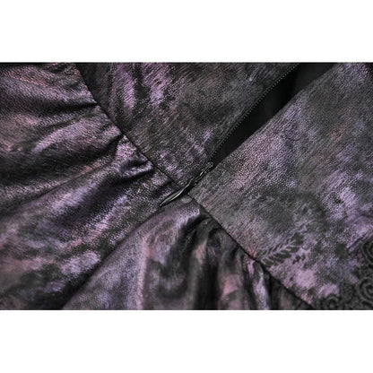 Dark in Love Butterfly-Wing Gradient Dovetail Skirt