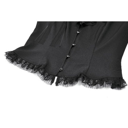 Dark in Love Courtly Cross Gem Gothic Blouse