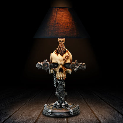 Nemesis Now Cranium Crucis Gothic Skull Table Lamp