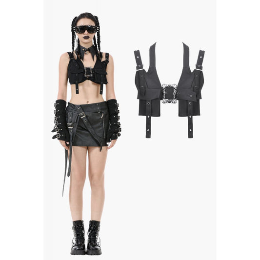 Dark in Love Evangeline Lace Goth Bodysuit in Black