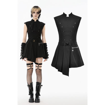 Dark in Love Cassia Buckled Pleated Dress