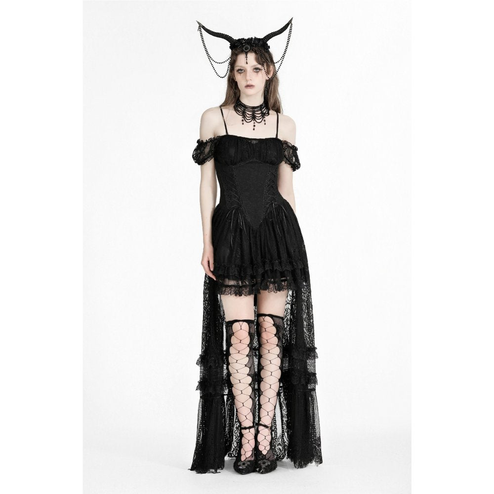 Dark in Love Kelilah Lace Hi-Low Dress - Kate's Clothing