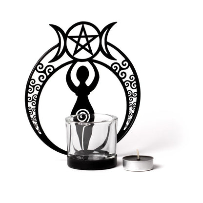 Alchemy Gothic Danu Goddess T-Light Holder