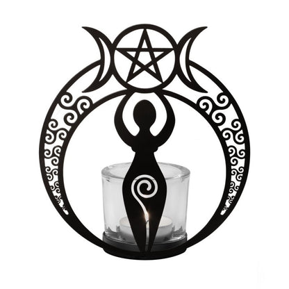 Alchemy Gothic Danu Goddess T-Light Holder