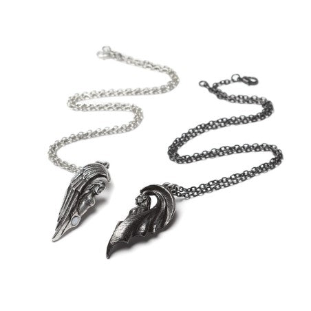 Alternative couple necklace gothic jewellery