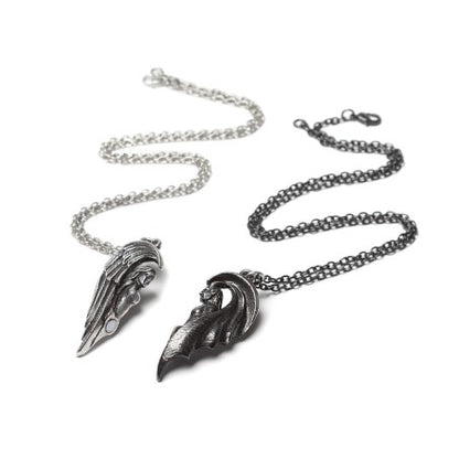 Alternative couple necklace gothic jewellery