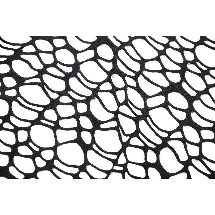 Dark in Love Darcy distressed net mesh fabric close up gothic spiderweb texture