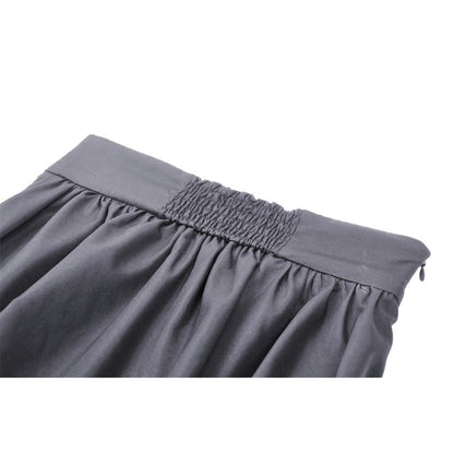 Dark in Love Delora maxi skirt waistband detail high waist gothic skirt close-up back detail