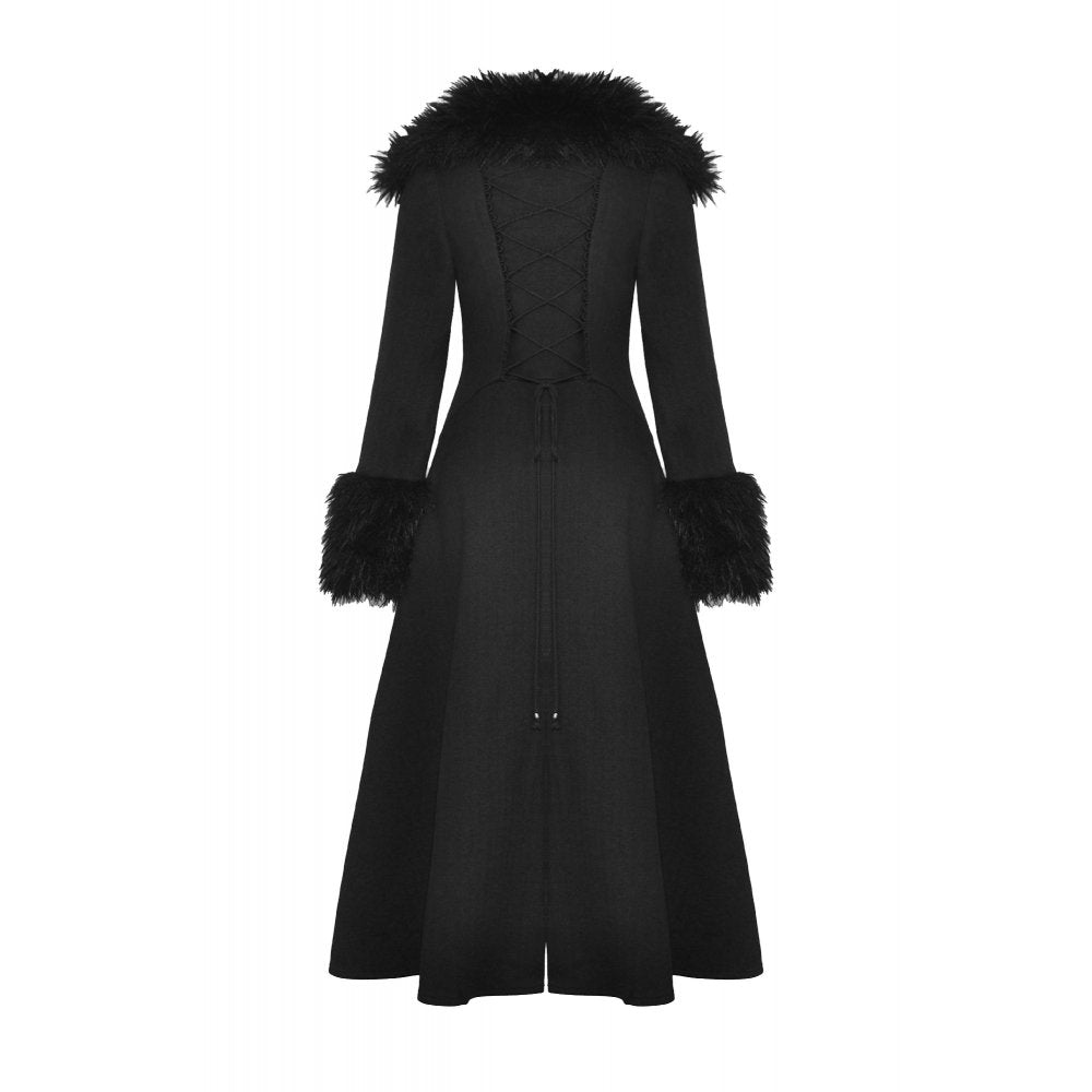 Dark in Love Haidee coat back view flat lay gothic winter coat
