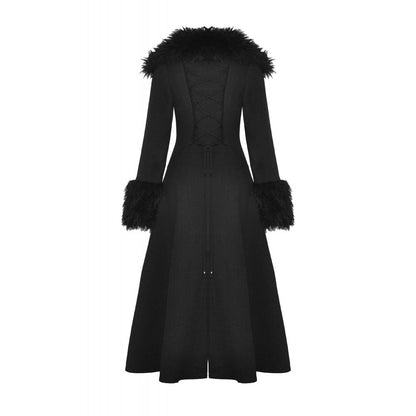 Dark in Love Haidee coat back view flat lay gothic winter coat
