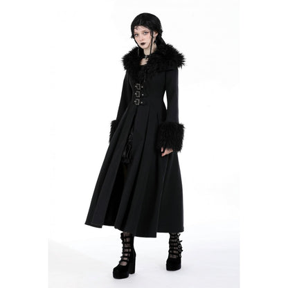 Dark in Love Haidee gothic long coat full outfit front view