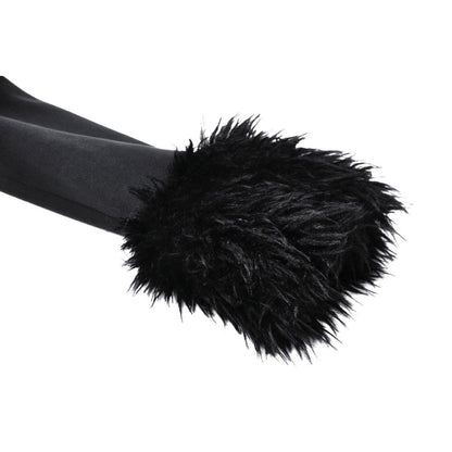 Dark in Love Haidee coat faux fur cuff detail gothic winter coat
