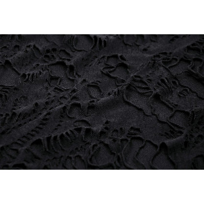 Dark in Love Hattie gothic dress fabric texture close up