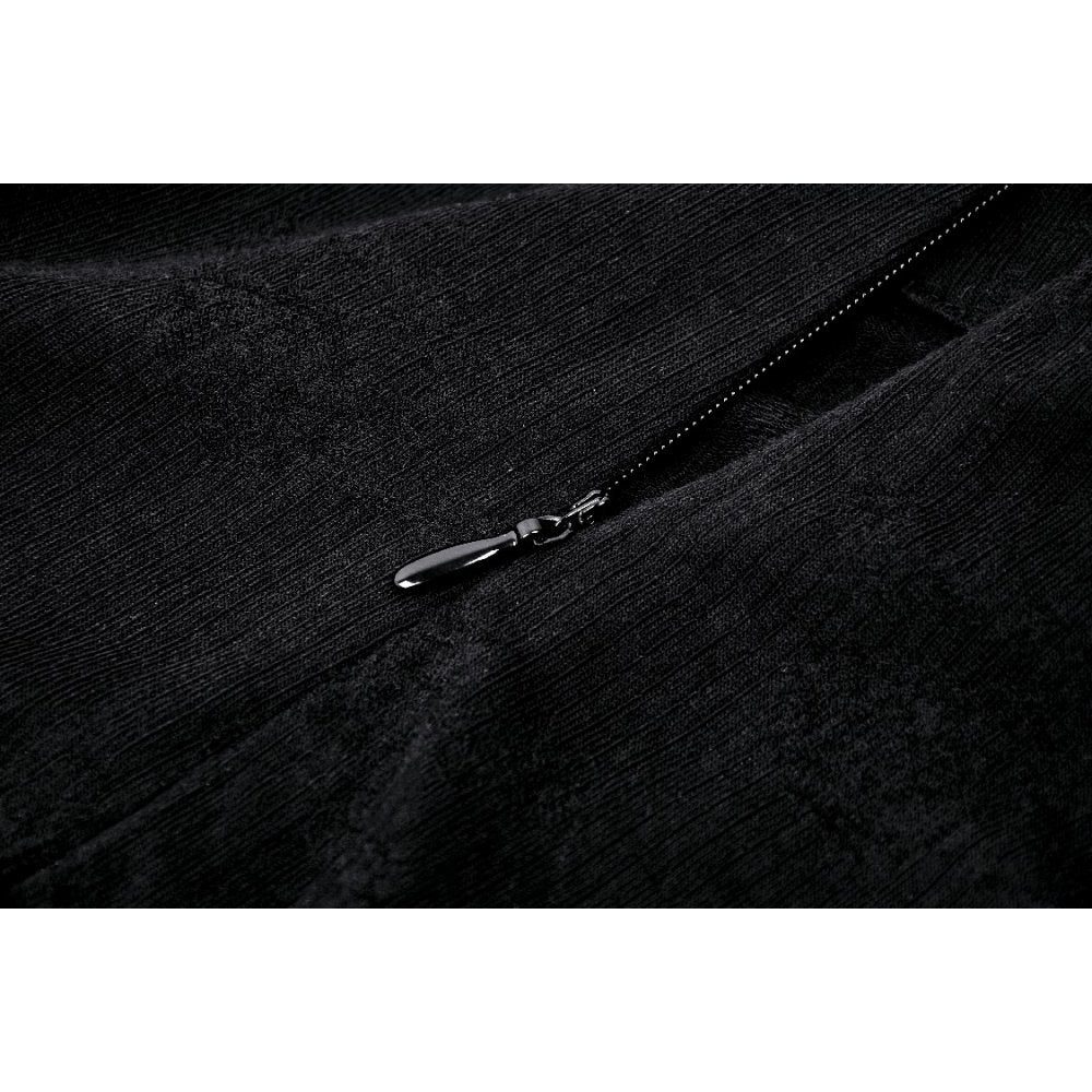 Dark in Love Izora fishtail skirt close up gothic skirt fabric