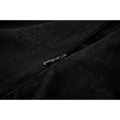 Dark in Love Izora fishtail skirt close up gothic skirt fabric
