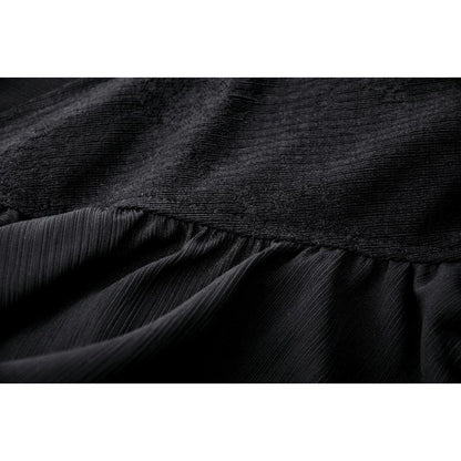 Dark in Love Izora skirt black gothic fabric texture close up