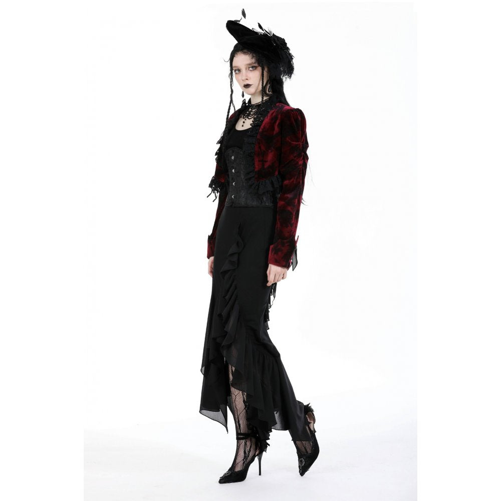Dark in Love Izora fishtail skirt gothic outfit styling with long skirt