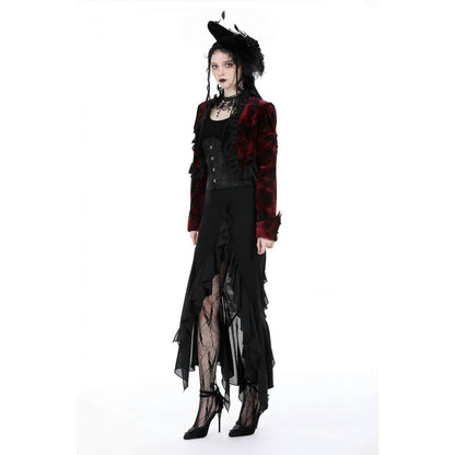 Dark in Love Izora fishtail skirt side opening detail gothic skirt
