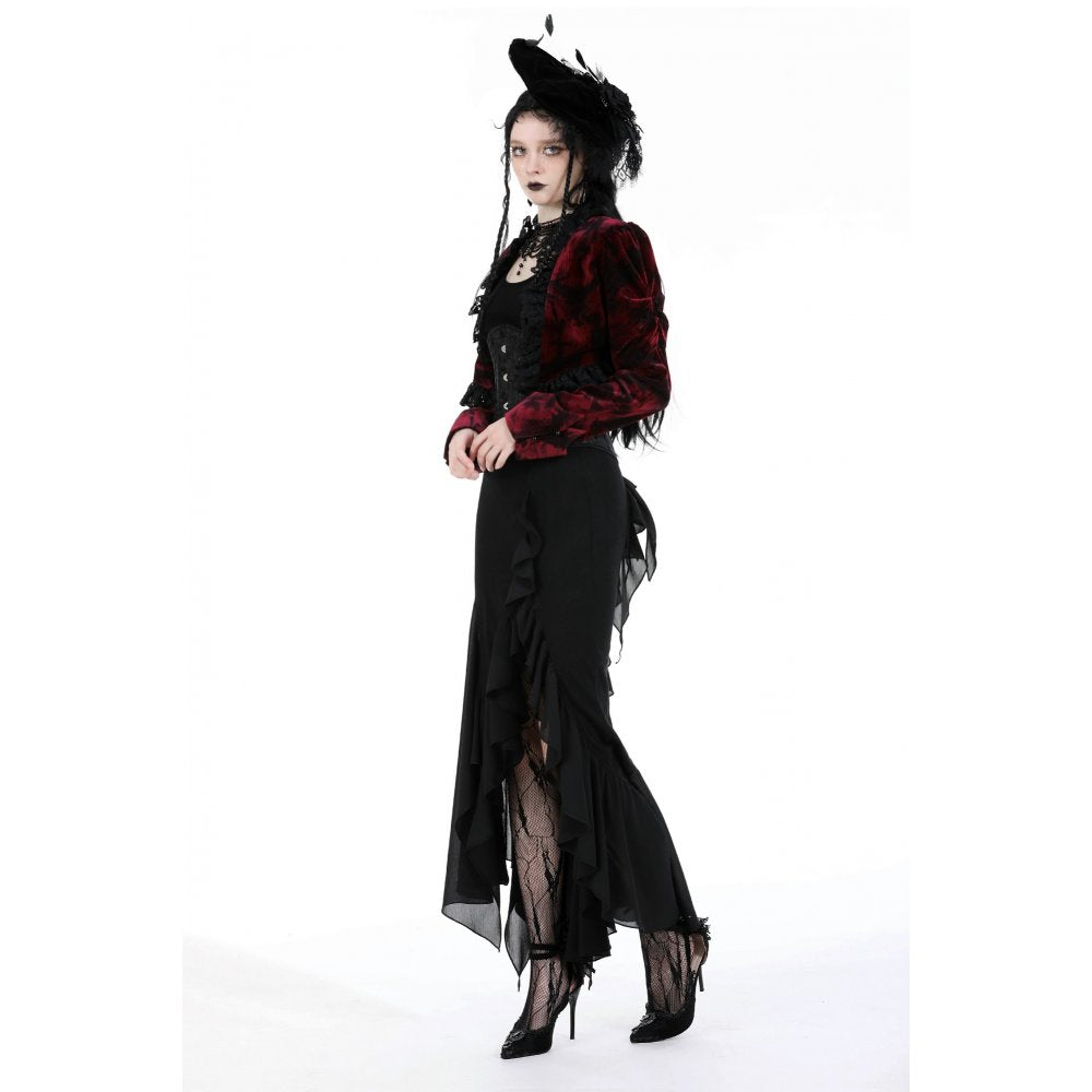 Dark in Love Izora gothic fishtail maxi skirt studio product photo