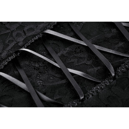 Dark in Love Naiara dress lace panel detail gothic lace maxi dress