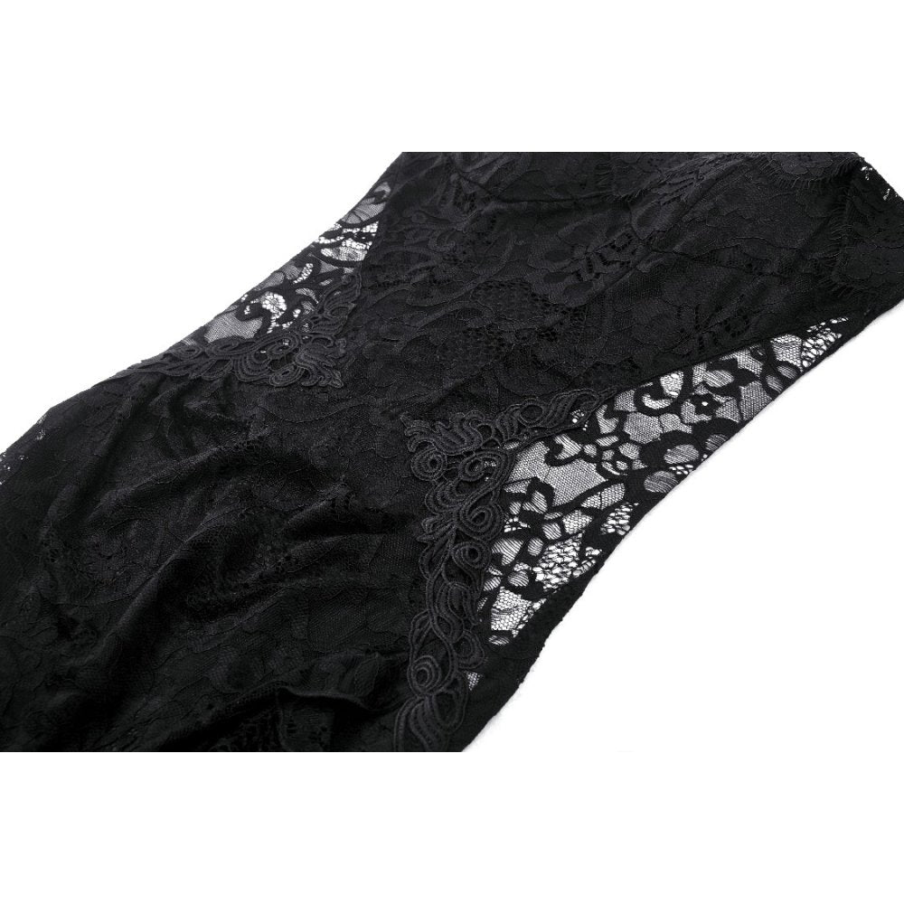 Dark in Love Naiara dress adjustable strap detail gothic lace dress