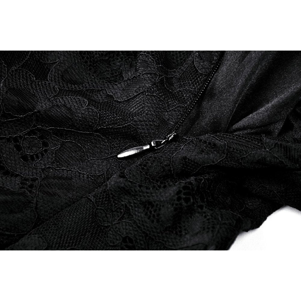 Dark in Love Naiara lace dress hidden zipper detail close up