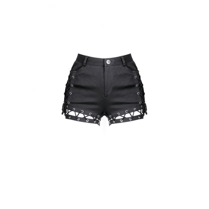 Dark in Love Side-Laced Eyelet Hotpants Shorts