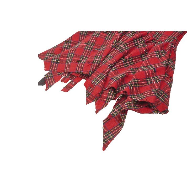 Dark in Love Annika Distressed Red Tartan Dress - Kate's Clothing