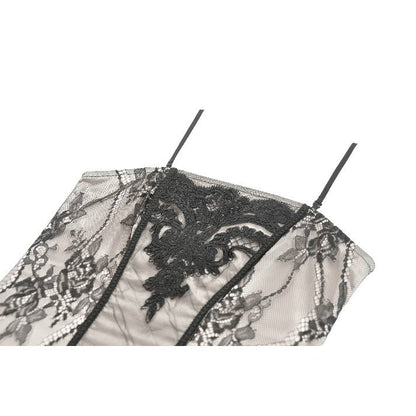 Dark in Love Shredded Harness Asymmetric Dress
