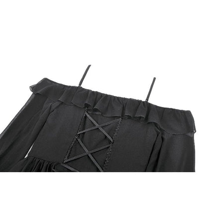 Dark in Love Nocturnal Crescent Chiffon Dress