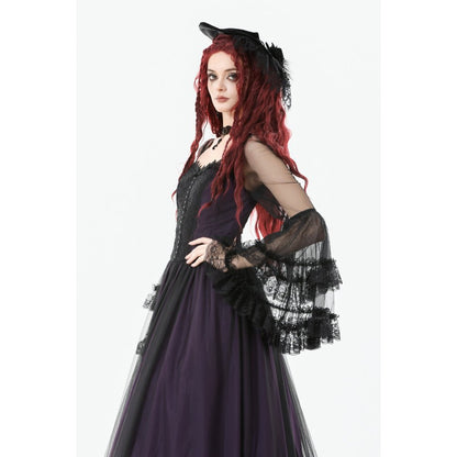 Dark in Love Lilith Bell Sleeve Gothic Maxi Dress