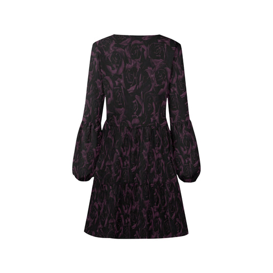 ANTIBrand Darkest Roses Tiered Dress