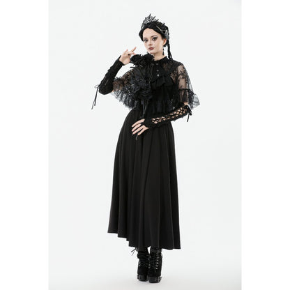 Dark in Love Bellatrix Lace Ruffle Capelet