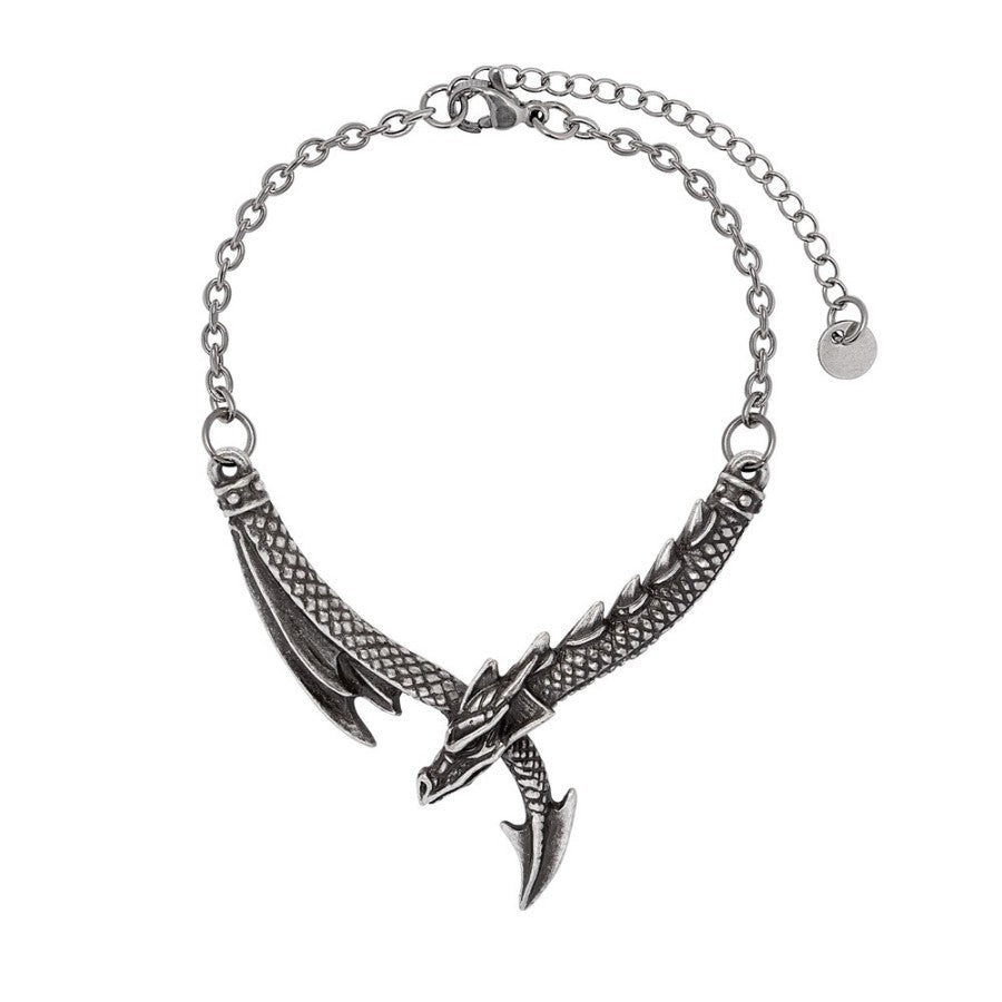 Alchemy Gothic Dragon's Lure Shadow Wrist Chain Dragon Bracelet Gothic Pewter Fantasy Jewellery