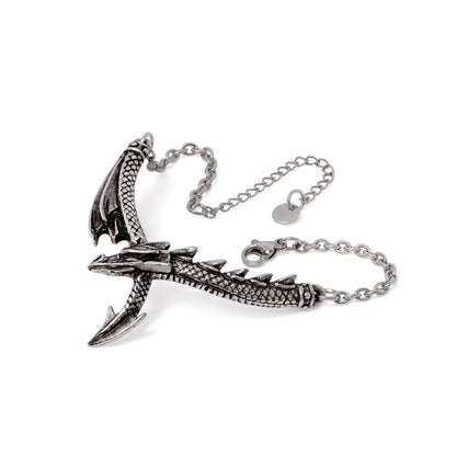 Alchemy Gothic Dragon's Lure Shadow Wrist Chain Dragon Bracelet Gothic Pewter Fantasy Jewellery