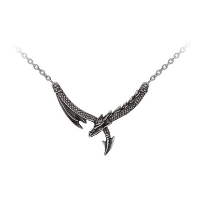 Alchemy Gothic Dragon's Lure Shadow Dragon Necklace Gothic Pewter Fantasy Jewellery