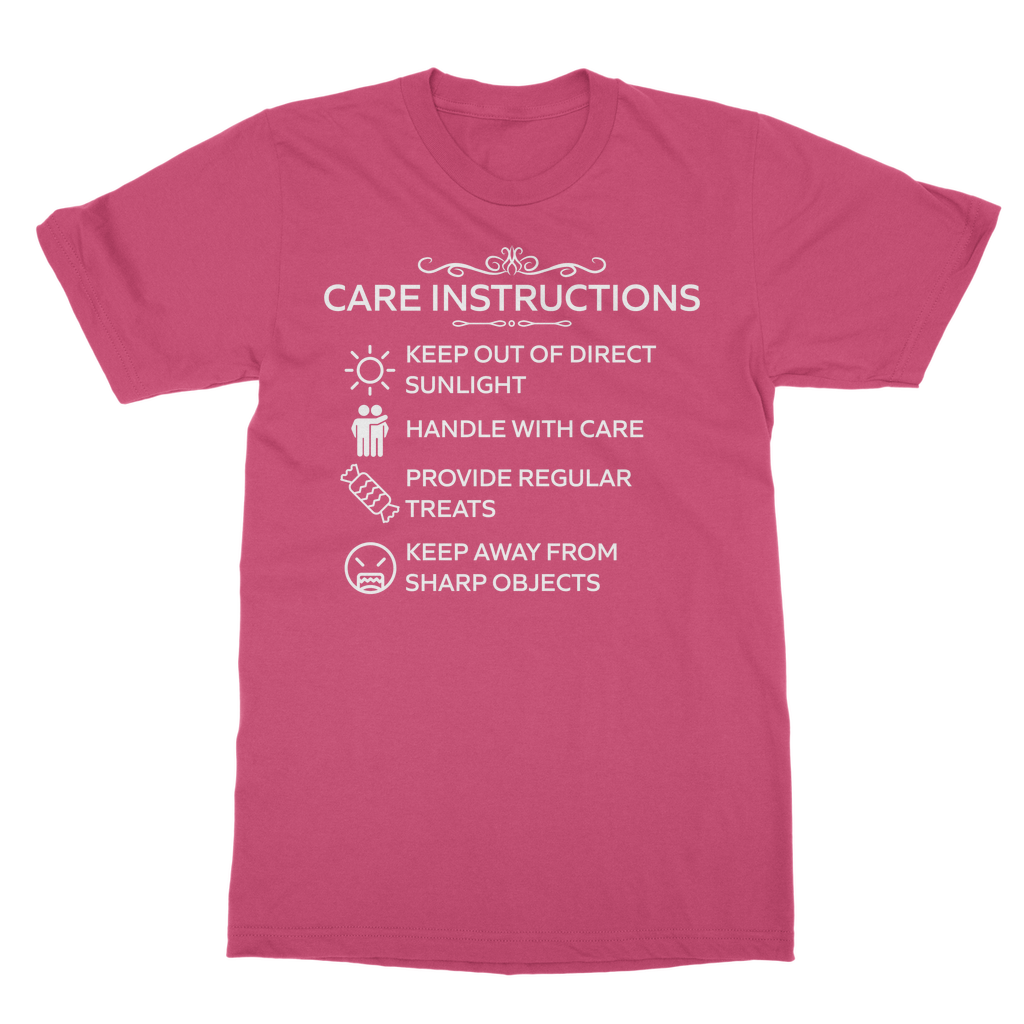 Durable 185gsm t-shirt with humorous graphic