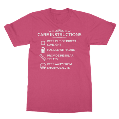 Durable 185gsm t-shirt with humorous graphic