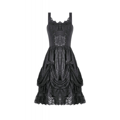 Dark in Love Shadow Lament Ruched Lolita Dress