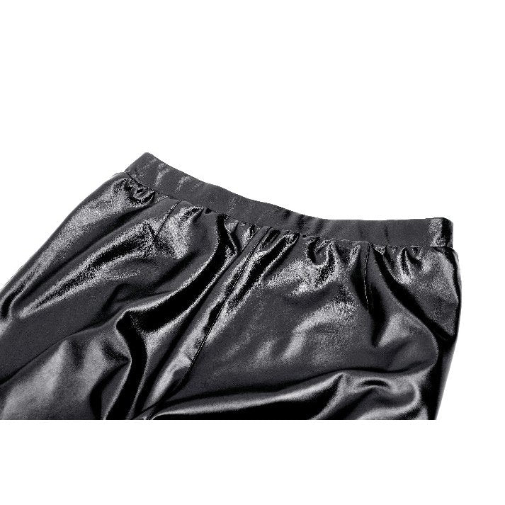 Dark in Love Isadora Faux Leather Spliced Leggings - Kate's Clothing
