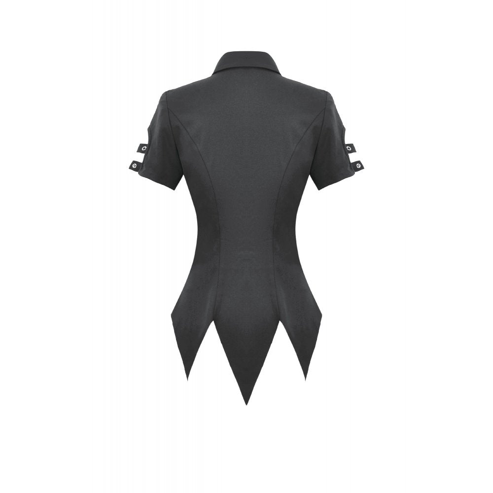 Dark in Love Ruptured Lace-Up Punk Shirt