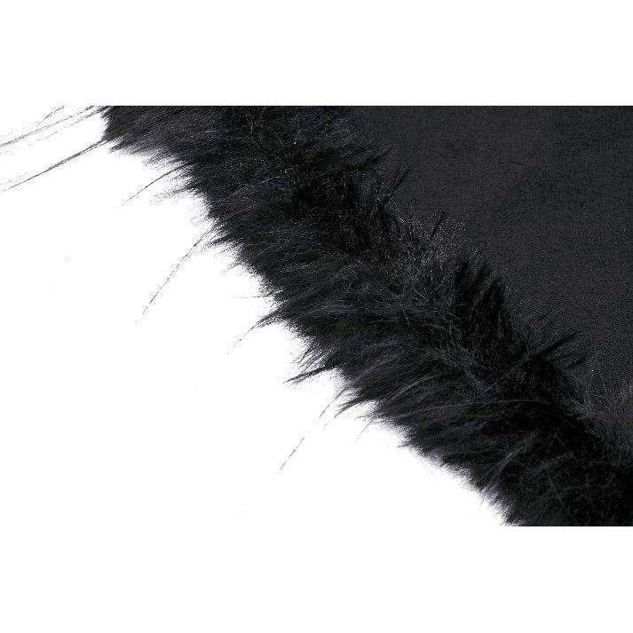 Dark in Love Francine Cloak with Faux Fur Trim and Oversized Hood - Kate's Clothing