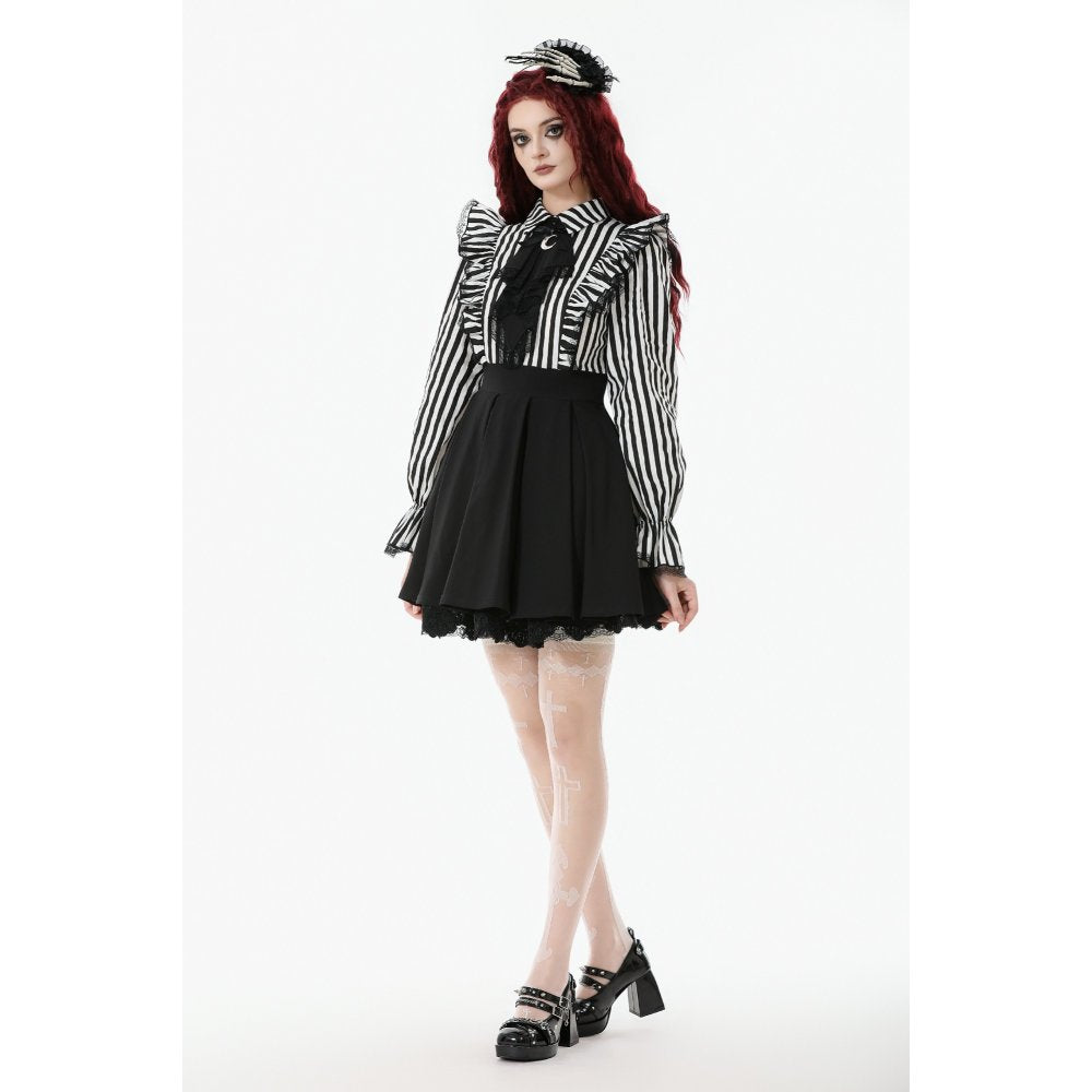 Long Puff Sleeve with Ruffled Cuff Detail