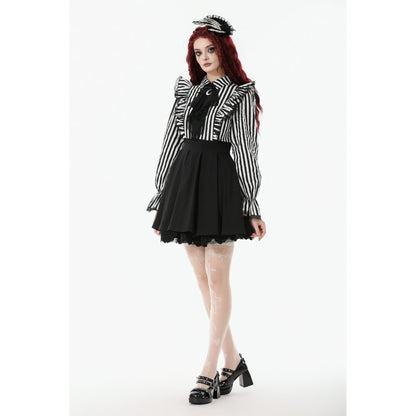 Long Puff Sleeve with Ruffled Cuff Detail