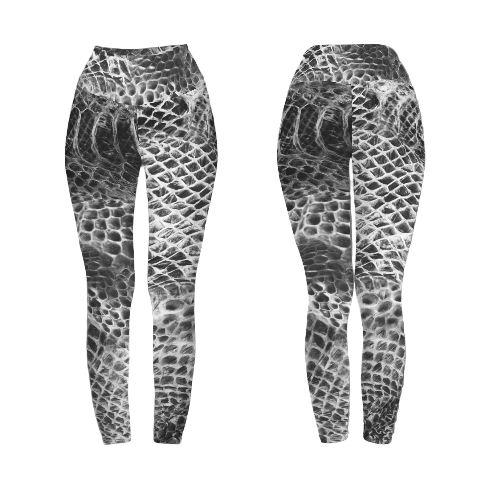 ANTIBrand Shedding Skin Snakeskin Effect High Waist Sportswear Leggings
