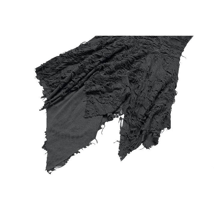 Dark in Love Shredded Harness Asymmetric Dress