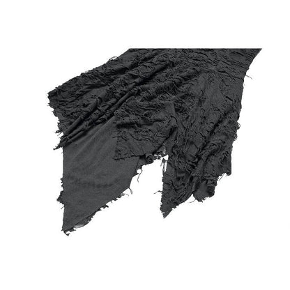 Dark in Love Shredded Harness Asymmetric Dress